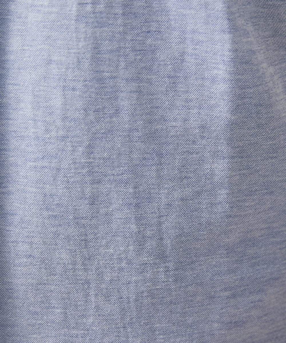 MKBHX34100 MK MICHEL KLEIN HOMME(MKミッシェルクランオム) 【大きいサイズあり】半袖シャツ/ミストワッシャーカノコ ブルー