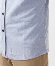 MKBHX34100 MK MICHEL KLEIN HOMME(MKミッシェルクランオム) 【大きいサイズあり】半袖シャツ/ミストワッシャーカノコ ブルー