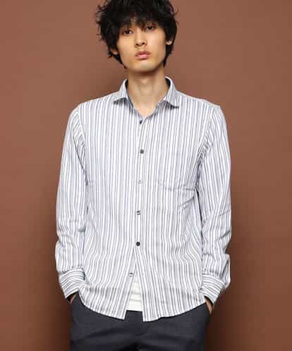 MKBIG50130 MK MICHEL KLEIN homme シャツ(ランダムストライプラッセル)
