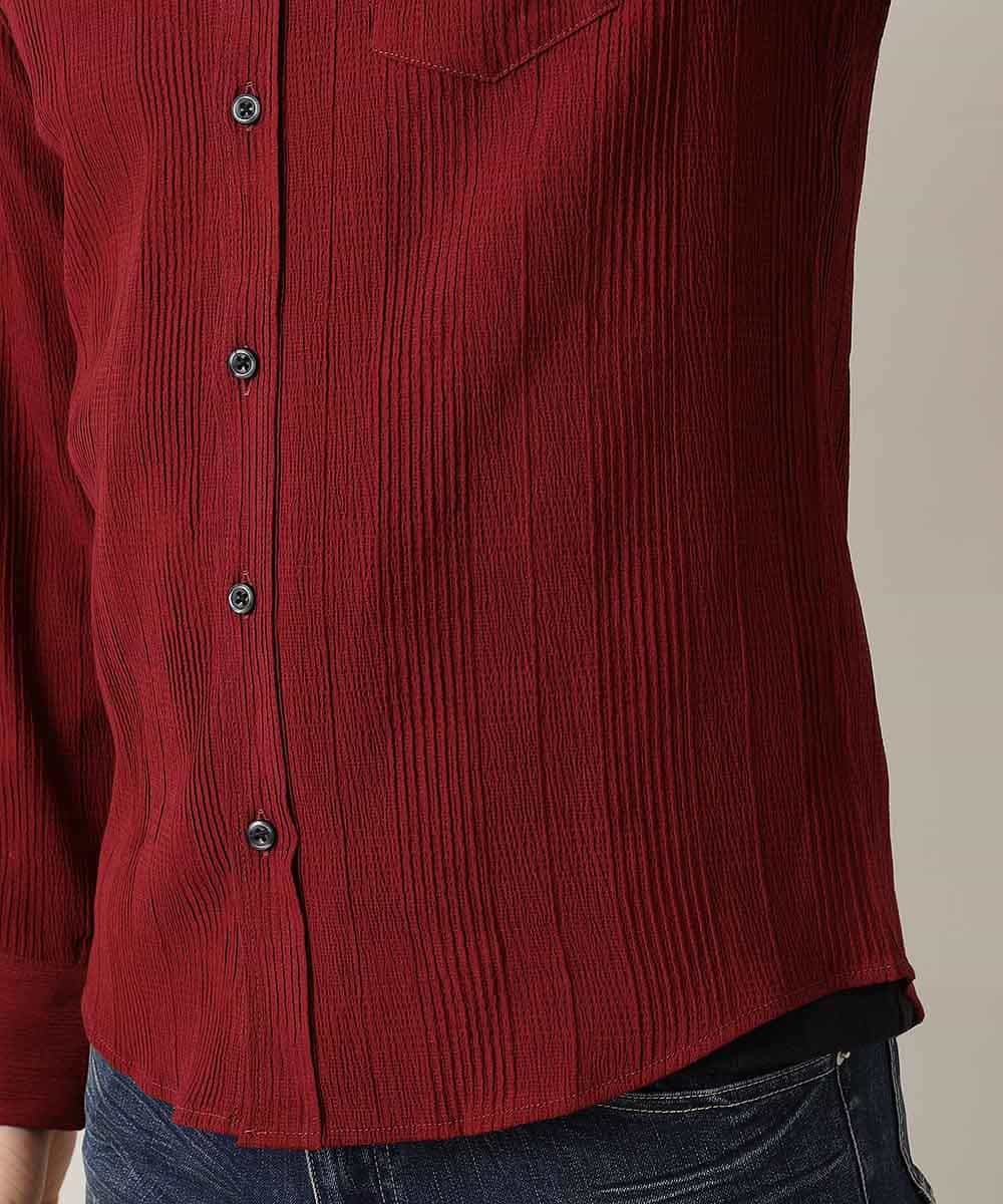 MKBIL27110 MK MICHEL KLEIN HOMME(MKミッシェルクランオム) 秋シャツ／ボイルグレンチェック パープル