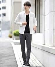 MKBIL27110 MK MICHEL KLEIN HOMME(MKミッシェルクランオム) 秋シャツ／ボイルグレンチェック ホワイト