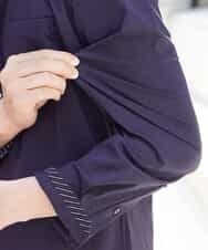 MKBJG18110 MK MICHEL KLEIN HOMME(MKミッシェルクランオム) シャツ（シルケットジャージ） ネイビー