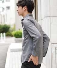 MKBJG18110 MK MICHEL KLEIN HOMME(MKミッシェルクランオム) シャツ（シルケットジャージ） ダークグレー