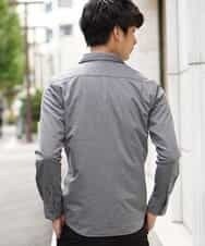 MKBJG18110 MK MICHEL KLEIN HOMME(MKミッシェルクランオム) シャツ（シルケットジャージ） ダークグレー