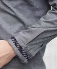 MKBJG18110 MK MICHEL KLEIN HOMME(MKミッシェルクランオム) シャツ（シルケットジャージ） ダークグレー