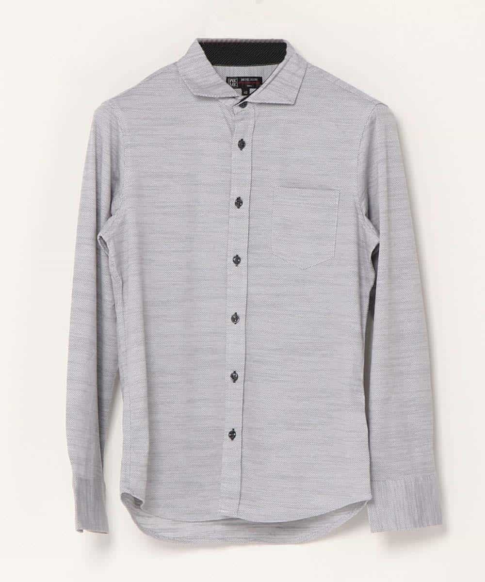 MKBJJ50075 MK MICHEL KLEIN HOMME(MKミッシェルクランオム) 秋シャツ／エアスキンコンタクト グレー
