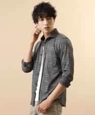 MKBJJ50075 MK MICHEL KLEIN HOMME(MKミッシェルクランオム) 秋シャツ／エアスキンコンタクト ブラック