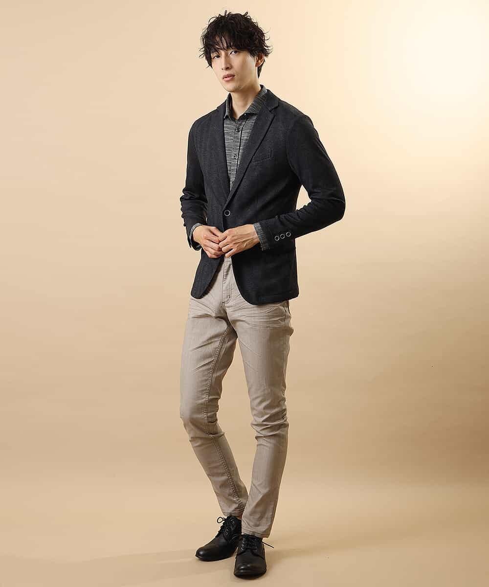 MKBJJ50075 MK MICHEL KLEIN HOMME(MKミッシェルクランオム) 秋シャツ／エアスキンコンタクト ブラック