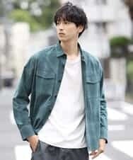 MKBJL05090 MK MICHEL KLEIN HOMME(MKミッシェルクランオム) 秋シャツ／レトロチェック グリーン