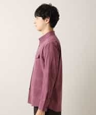 MKBJL05090 MK MICHEL KLEIN HOMME(MKミッシェルクランオム) 秋シャツ／レトロチェック パープル