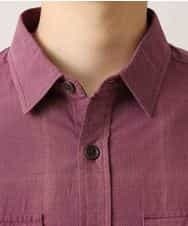 MKBJL05090 MK MICHEL KLEIN HOMME(MKミッシェルクランオム) 秋シャツ／レトロチェック パープル
