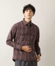 MKBJL05090 MK MICHEL KLEIN HOMME(MKミッシェルクランオム) 秋シャツ／レトロチェック ブラウン