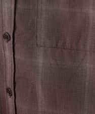 MKBJL05090 MK MICHEL KLEIN HOMME(MKミッシェルクランオム) 秋シャツ／レトロチェック ブラウン