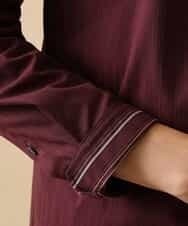 MKBJL16110 MK MICHEL KLEIN HOMME(MKミッシェルクランオム) 秋シャツ／ストレッチリバーシブルストライプ パープル