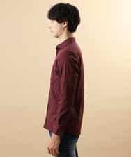 MKBJL16110 MK MICHEL KLEIN HOMME(MKミッシェルクランオム) 秋シャツ／ストレッチリバーシブルストライプ パープル