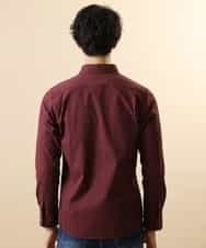 MKBJL16110 MK MICHEL KLEIN HOMME(MKミッシェルクランオム) 秋シャツ／ストレッチリバーシブルストライプ パープル