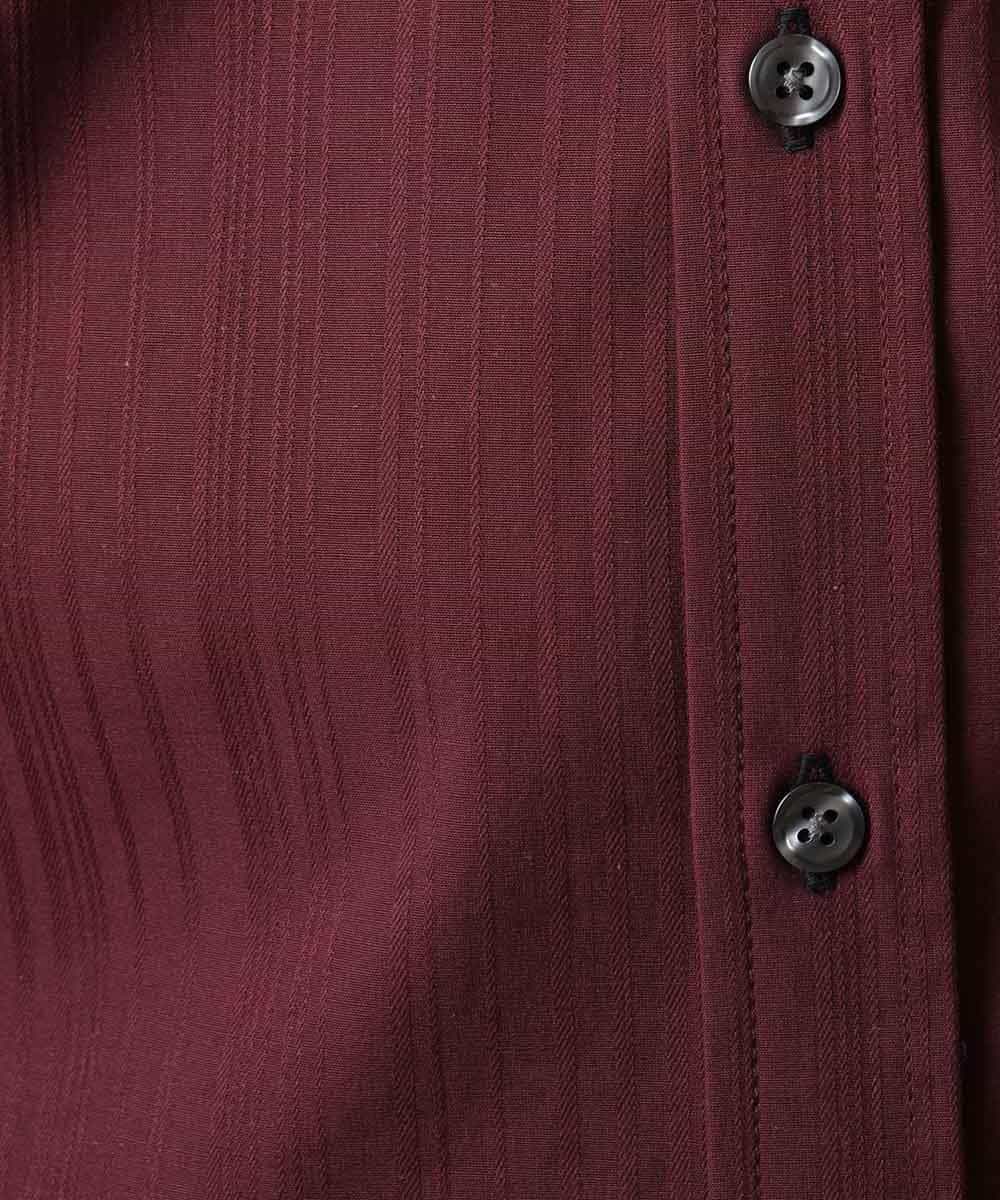 MKBJL16110 MK MICHEL KLEIN HOMME(MKミッシェルクランオム) 秋シャツ／ストレッチリバーシブルストライプ パープル