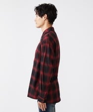 MKBJU08117 MK MICHEL KLEIN HOMME(MKミッシェルクランオム) オンブレチェックシャツ レッド(05)