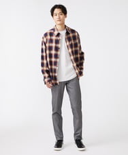 MKBJU08117 MK MICHEL KLEIN HOMME(MKミッシェルクランオム) オンブレチェックシャツ ネイビー(57)