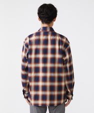 MKBJU08117 MK MICHEL KLEIN HOMME(MKミッシェルクランオム) オンブレチェックシャツ ネイビー(57)