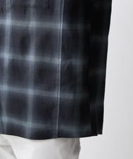 MKBJU08117 MK MICHEL KLEIN HOMME(MKミッシェルクランオム) オンブレチェックシャツ ブラック(94)