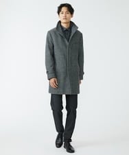 MKBJU30130 MK MICHEL KLEIN HOMME(MKミッシェルクランオム) フローラルストライプジャガードシャツ ブラック(94)