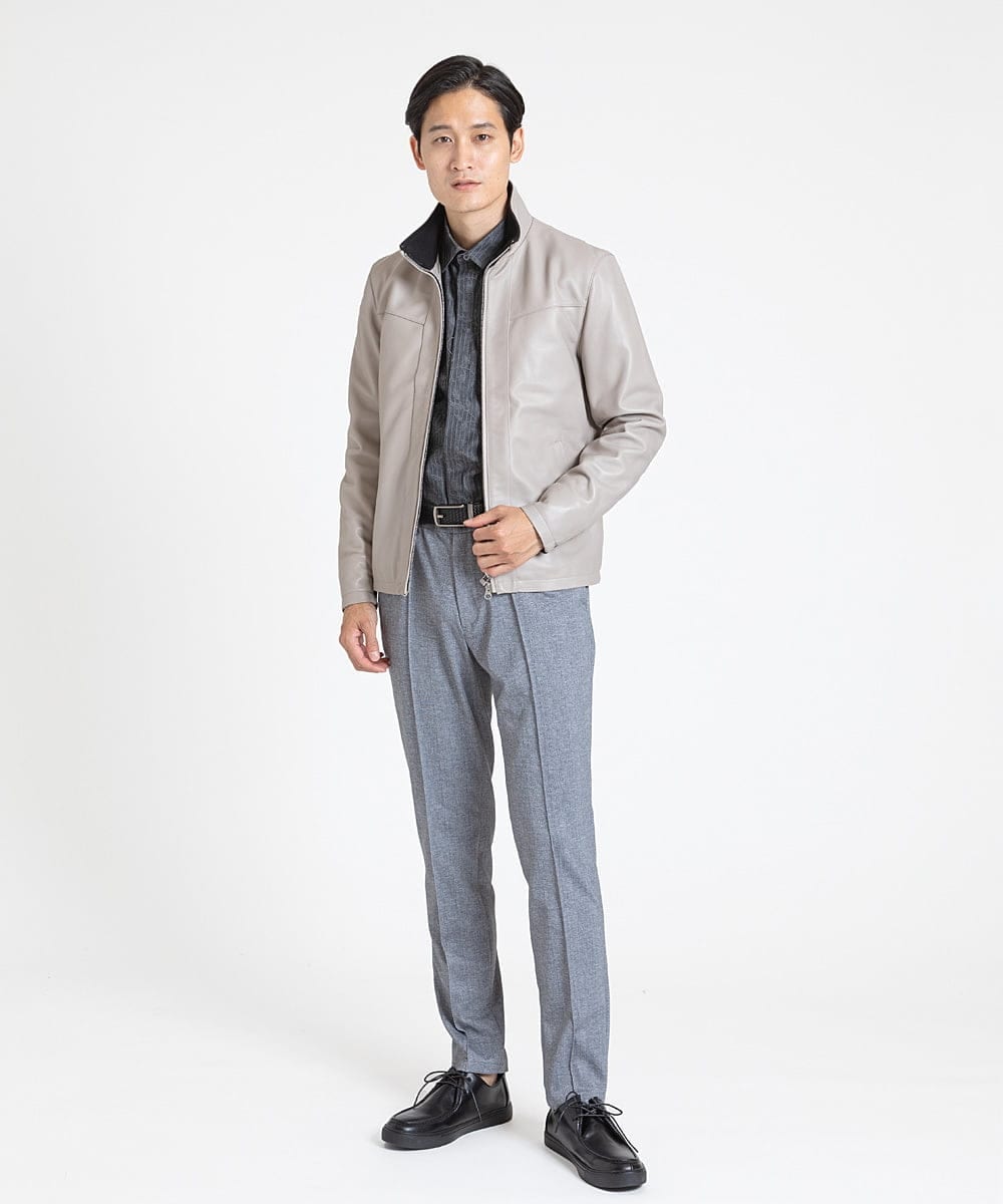 MKBJU30130 MK MICHEL KLEIN HOMME(MKミッシェルクランオム) フローラルストライプジャガードシャツ ブラック(94)