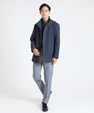 MKBJU30130 MK MICHEL KLEIN HOMME(MKミッシェルクランオム) フローラルストライプジャガードシャツ ブラック(94)
