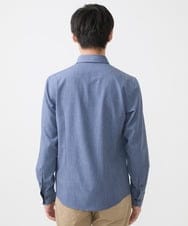 MKBJX23110 MK MICHEL KLEIN HOMME(MKミッシェルクランオム) 【大きいサイズあり】長袖シャツ/NEOライトTRストレッチ ブルー
