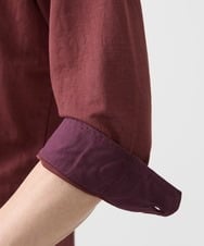 MKBJX32110 MK MICHEL KLEIN HOMME(MKミッシェルクランオム) 【大きいサイズあり】七分袖シャツ/ミストワッシャーカノコ パープル