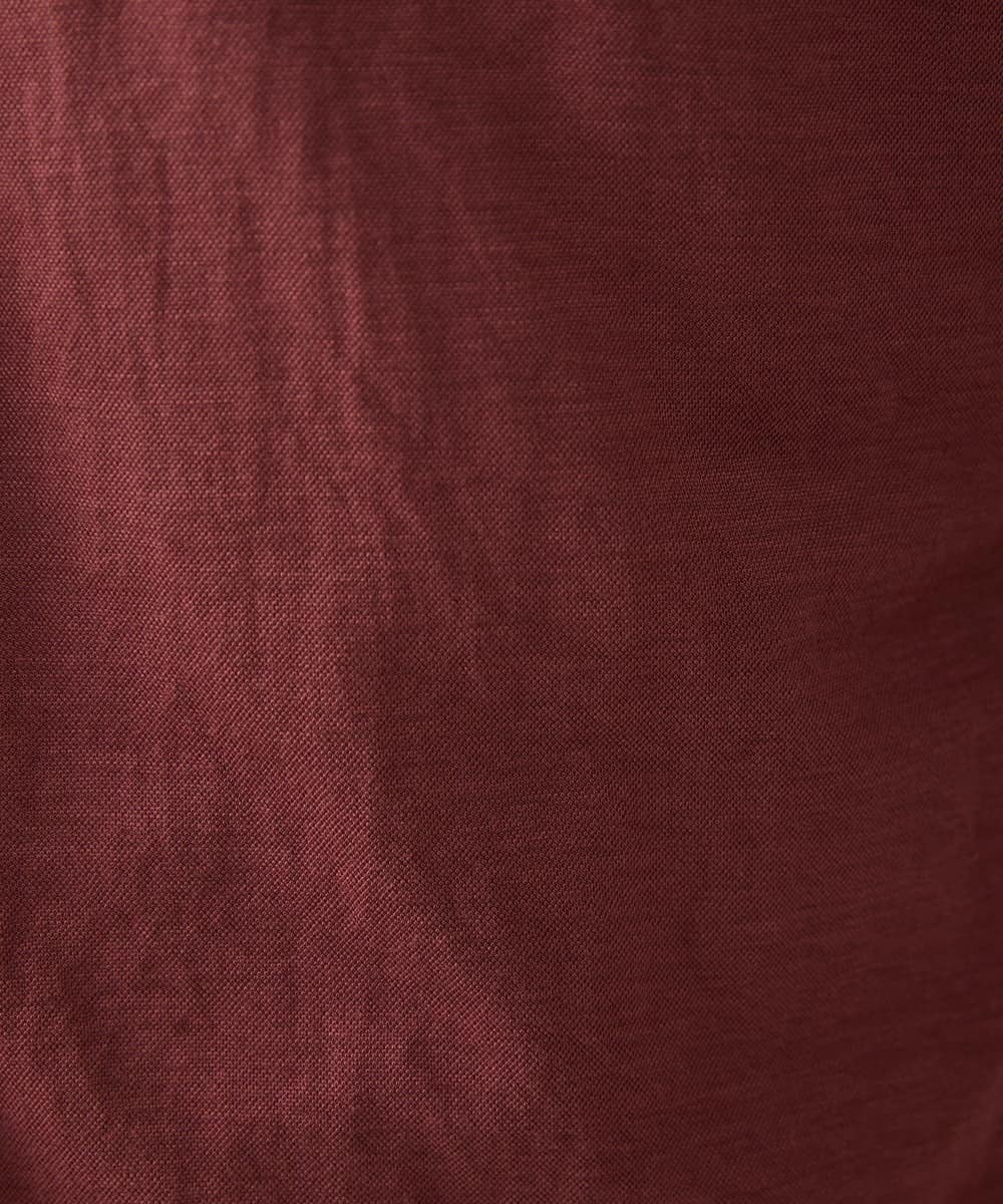 MKBJX32110 MK MICHEL KLEIN HOMME(MKミッシェルクランオム) 【大きいサイズあり】七分袖シャツ/ミストワッシャーカノコ パープル