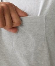 MKBJX32110 MK MICHEL KLEIN HOMME(MKミッシェルクランオム) 【大きいサイズあり】七分袖シャツ/ミストワッシャーカノコ グレー