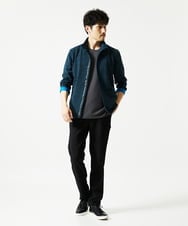 MKCAF30130 MK MICHEL KLEIN HOMME(MKミッシェルクランオム) 【洗える】スタンド襟カーディガン ネイビー