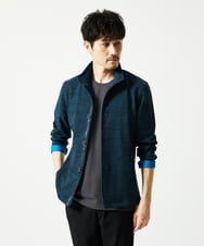 MKCAF30130 MK MICHEL KLEIN HOMME(MKミッシェルクランオム) 【洗える】スタンド襟カーディガン ネイビー