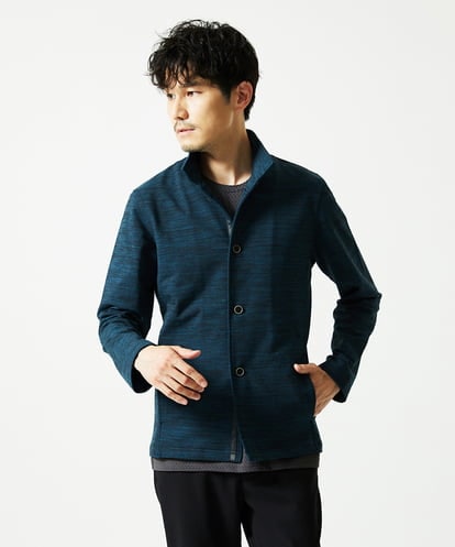 MKCAF30130 MK MICHEL KLEIN HOMME スタンドカラーカーディガン