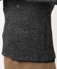 MKCAF30130 MK MICHEL KLEIN HOMME(MKミッシェルクランオム) 【洗える】スタンド襟カーディガン ブラック