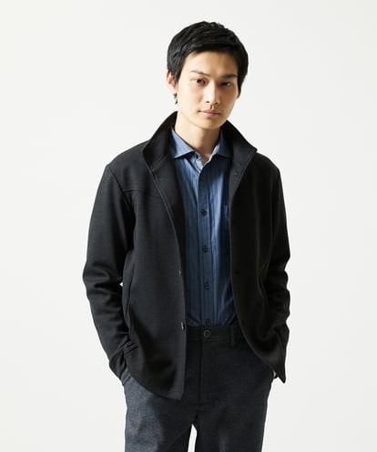 MKCAF52150 MK MICHEL KLEIN HOMME 【ストレッチ】スタンドカラーカーディガン「TECEASY2025AW」