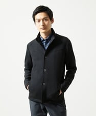 MKCAF52150 MK MICHEL KLEIN HOMME(MKミッシェルクランオム) 【ストレッチ】スタンドカラーカーディガン「TECEASY2025AW」 カーキ