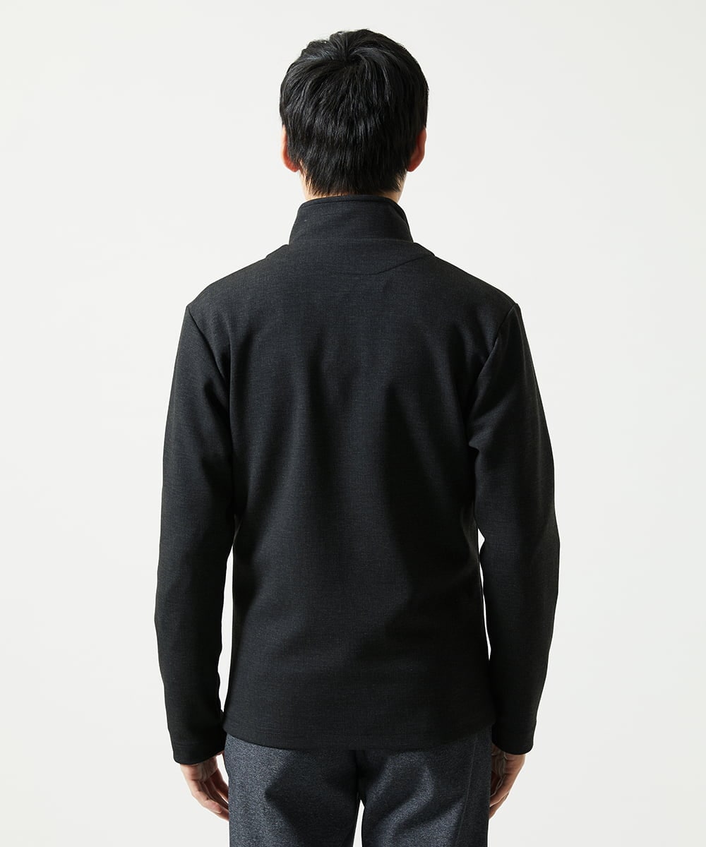MKCAF52150 MK MICHEL KLEIN HOMME(MKミッシェルクランオム) 【ストレッチ】スタンドカラーカーディガン「TECEASY2025AW」 カーキ