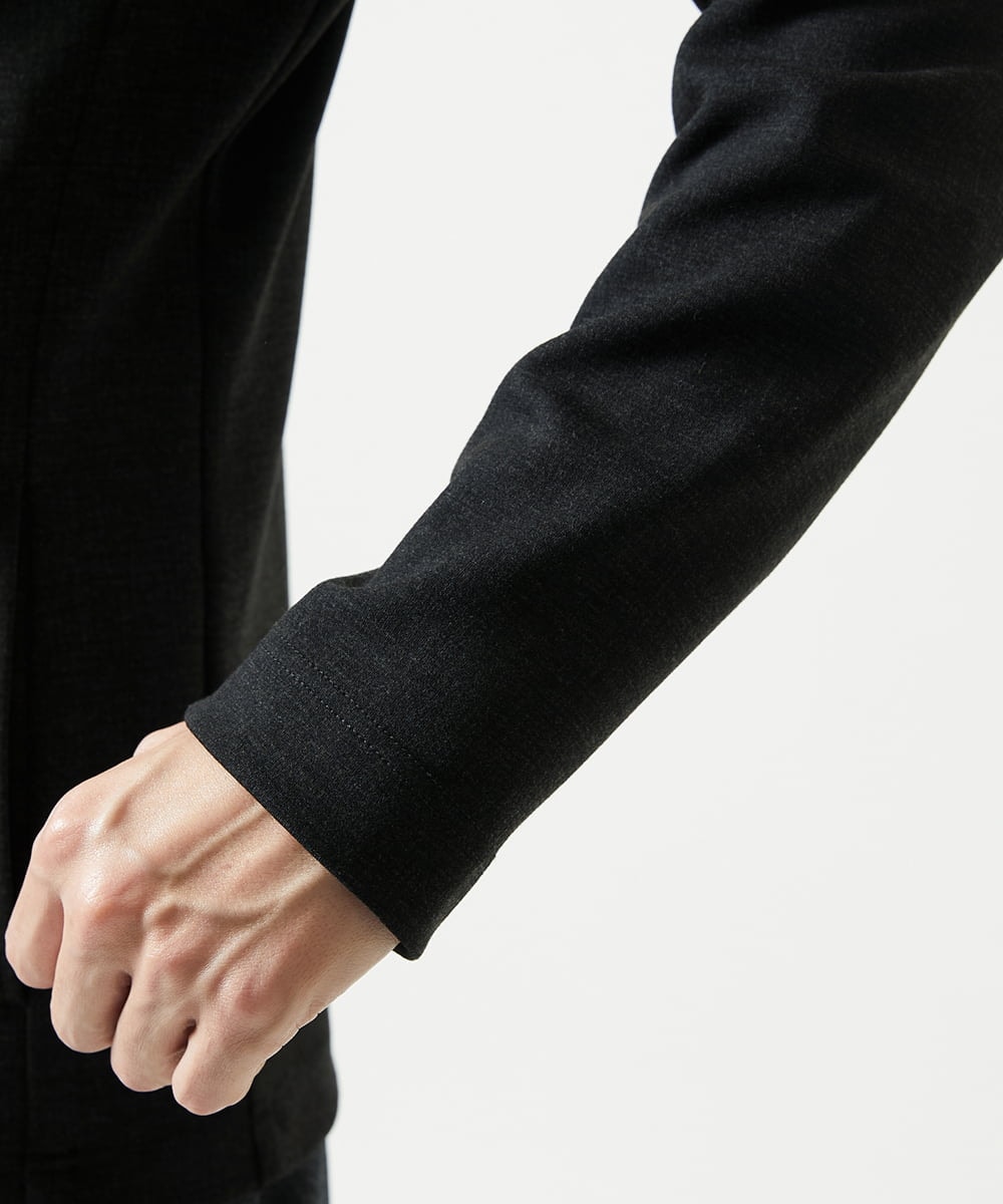 MKCAF52150 MK MICHEL KLEIN HOMME(MKミッシェルクランオム) 【ストレッチ】スタンドカラーカーディガン「TECEASY2025AW」 カーキ