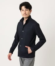 MKCAF52150 MK MICHEL KLEIN HOMME(MKミッシェルクランオム) 【ストレッチ】スタンドカラーカーディガン「TECEASY2025AW」 ネイビー