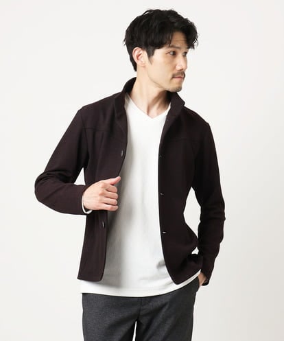 MKCAF52150 MK MICHEL KLEIN HOMME スタンドカラーカーディガン「TECEASY2025AW」