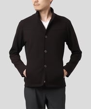 MKCAF52150 MK MICHEL KLEIN HOMME(MKミッシェルクランオム) 【人気商品/洗える/ストレッチ】スタンドカラーカーディガン（TECEASY2025AW） パープル