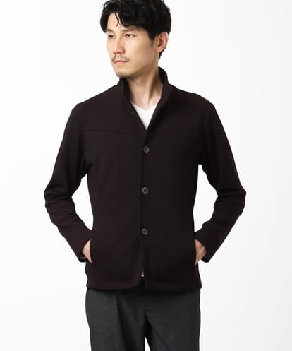 MKCAF52150 MK MICHEL KLEIN HOMME 【洗える／ストレッチ】スタンドカラーカーディガン（TECEASY2025AW）
