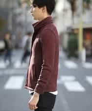 MKCAL15120 MK MICHEL KLEIN HOMME(MKミッシェルクランオム) カーディガン／フリースバイヤスキモウ パープル