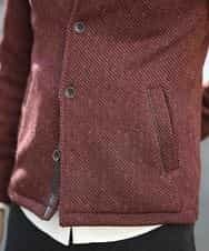 MKCAL15120 MK MICHEL KLEIN HOMME(MKミッシェルクランオム) カーディガン／フリースバイヤスキモウ パープル