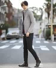 MKCAL15120 MK MICHEL KLEIN HOMME(MKミッシェルクランオム) カーディガン／フリースバイヤスキモウ グレー