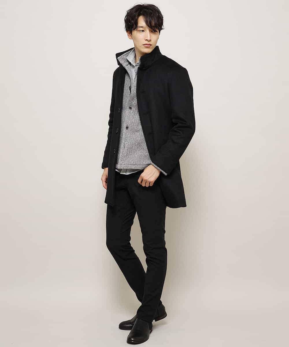 MKCAL15120 MK MICHEL KLEIN HOMME(MKミッシェルクランオム) カーディガン／フリースバイヤスキモウ グレー