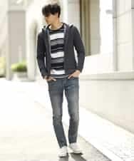 MKCAL62100 MK MICHEL KLEIN HOMME(MKミッシェルクランオム) パーカー／フリースバイヤスキモウ ネイビー