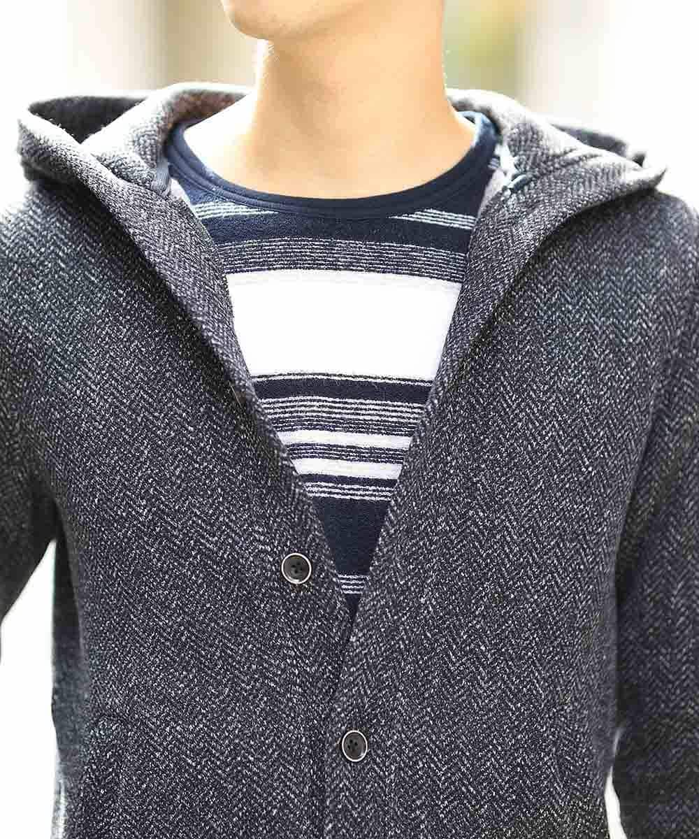 MKCAL62100 MK MICHEL KLEIN HOMME(MKミッシェルクランオム) パーカー／フリースバイヤスキモウ ネイビー